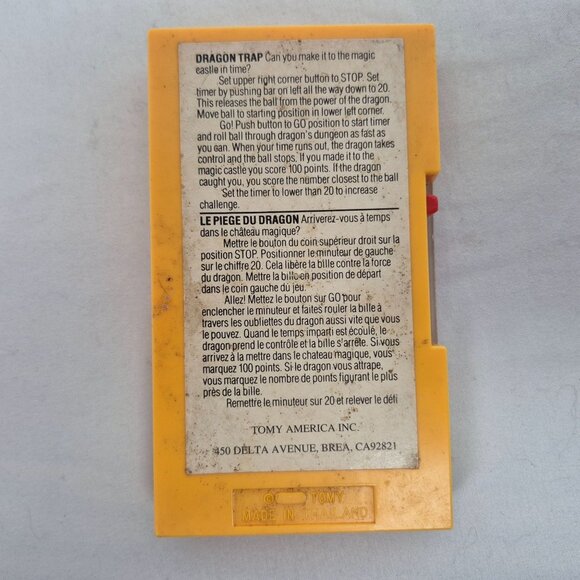 Tomy America Pocket Games Dragon Trap Working 70'S VINTAGE GREAT CONDITION!!! - Picture 6 of 8